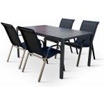 Nábytek Texim Set Viking L + 4x černé křeslo RAMADA – Zboží Dáma