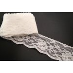 Silonová krajka - smetanová - šířka 4,5 cm – Zboží Mobilmania