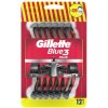 Ruční holicí strojek Gillette Blue3 Red 12 ks