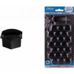 Sada krytek na šrouby kol 19 mm - černá