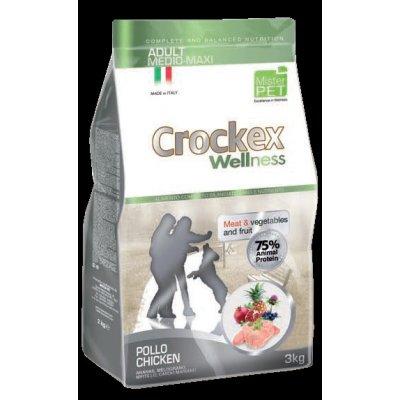 Crockex Wellness Adult Medium & Maxi Chicken Rice Low Grain 12 kg