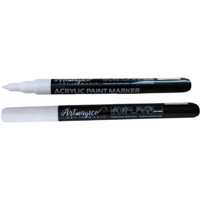Artmagico akrylový popisovač bílá 0,7 mm 80166 – Zboží Živě