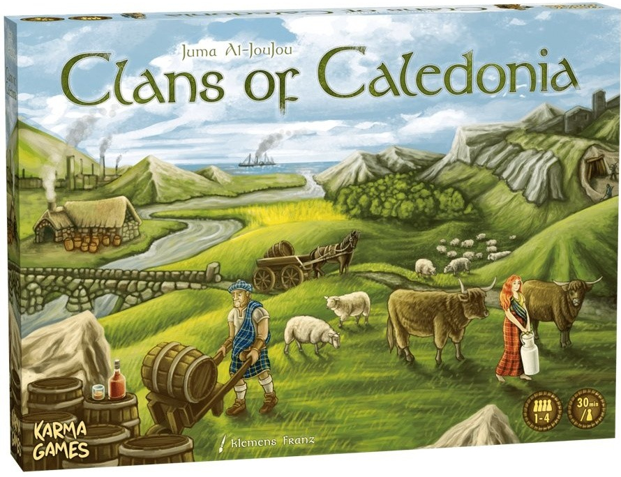 TLAMA games Clans of Caledonia CZ/EN/DE