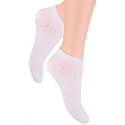 Steven kotníkové ponožky 024 bílá – Zboží Mobilmania