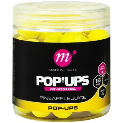 Mainline Plovoucí boilies High Visual Pop-ups Pineapple Juice 15 mm 50 ks – Sleviste.cz