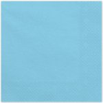 PartyDeco Papírové ubrousky modré světlé 33x33cm – Zboží Dáma
