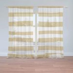 Záclony Zlaté pruhy: 2 ks - 150x250 cm - Sablio – Hledejceny.cz