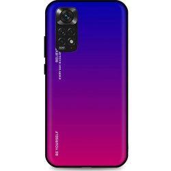 TopQ LUXURY Xiaomi Redmi Note 11 pevný duhový fialový 67331