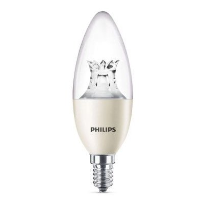 Philips LED žárovka E14 8W teplá bílá svíčka 806 lm 2200-2700 K stmívatelná  8718696555972 od 239 Kč - Heureka.cz