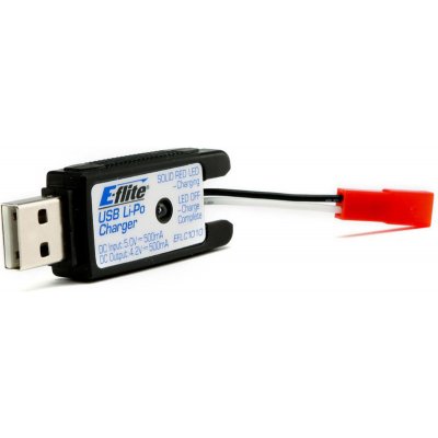 E-flite nabíječ LiPo 500mA JST USB EFLC1010 3.7 V – Zboží Mobilmania