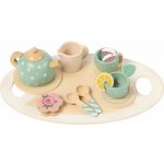 Kruzzel Dřevěná čajová souprava pro děti zelená – Zboží Mobilmania