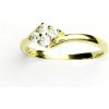 Prsteny Čištín žluté zlato prstýnek s čirými zirkony VR 135