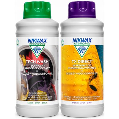 NIKWAX Tech Wash a impregnace TX.Direct Wash-In 1000 + 1000 ml – Hledejceny.cz