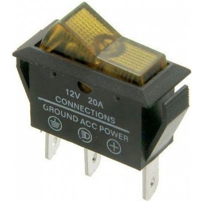 Hadex Vypínač kolébkový OFF - ON 12V 20A | Zboží Auto