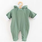 Zimní kojenecká kombinéza s kapucí New Baby Frosty mint zelená – Zboží Dáma