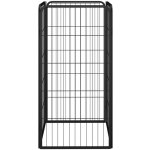 vidaXL Ohrádka pro psy 4 panely černá 50 x 100 cm práškovaná ocel – Zboží Dáma