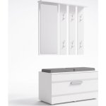 TP Living Předsíňová stěna OPAL III bílá – Zbozi.Blesk.cz