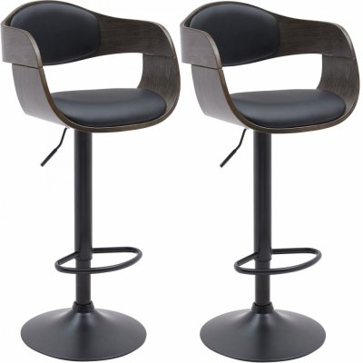 Design-shop Kingston B koženka černá / šedá 2 ks – Zboží Dáma