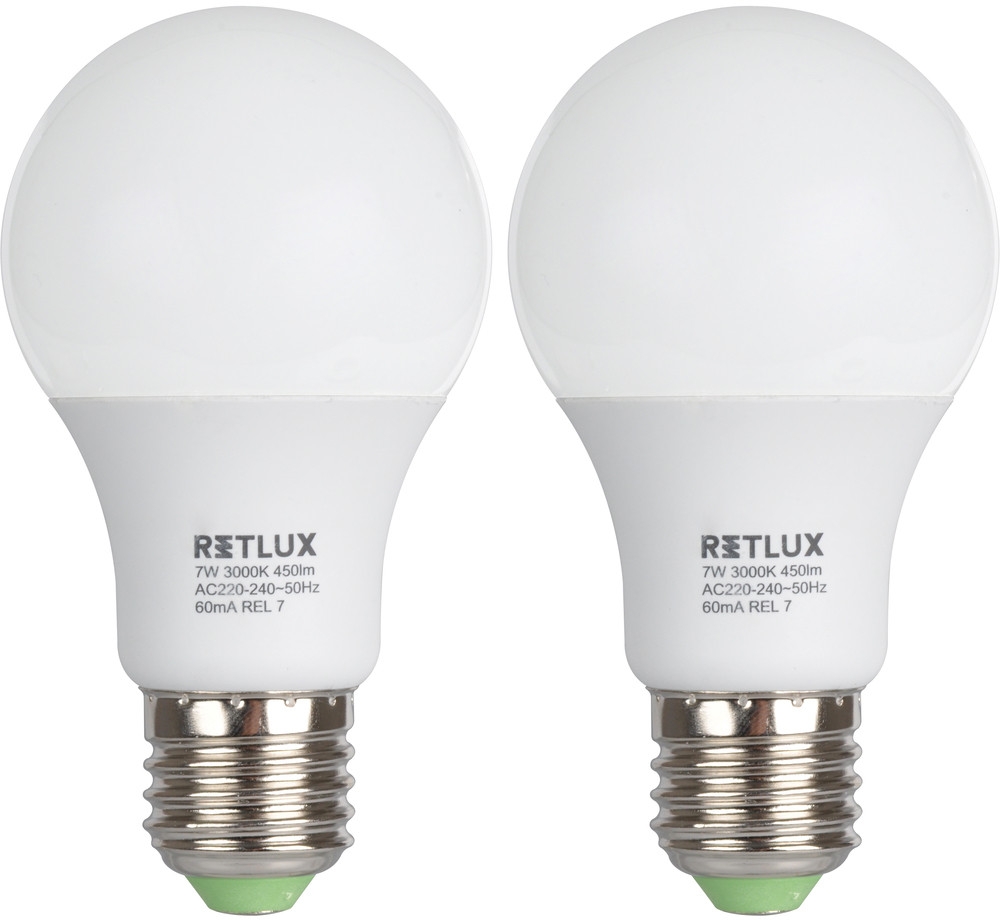 Retlux REL 7 LED A60 2x7W E27 od 89 Kč - Heureka.cz