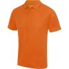 Pánské sportovní tričko Just Cool pánská sportovní polokošile s UV ochranou UPF 40+ oranžová světlá