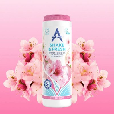 Astonish Osvěžovač koberců Shake & Fresh s vůní růžového květu 400 g – Sleviste.cz