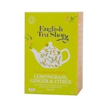 English Tea Shop Certifikovaný bio čaj citrónová tráva zázvor & citrusy 20 x 1,5 g