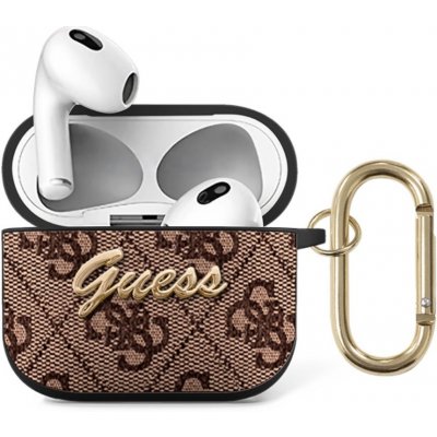 Guess 4G Script PC/PU Pouzdro pro Apple AirPods 3 GUA34GSMW