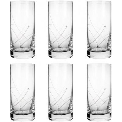 Swarovski sklenice na nealko s krystaly celebration 6 x 250 ml – Zboží Mobilmania