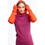 Devold EXPEDITION dámské triko s kapucí Beetroot/Flame – Zboží Dáma