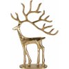 Vánoční dekorace Home Styling Collection Vánoční figurka sob kov 31 cm barva zlatá