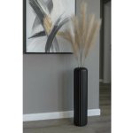 eshop-kvetinace.cz Podlahová váza VERTA, sklolaminát, výška 80 cm, černý mat – Hledejceny.cz