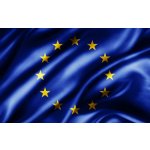 Luxusní saténová vlajka EU 1x1,5 m - Zlaté třásně – Hledejceny.cz