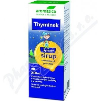 Aromatica Bylinný sirup Thymínek od 3 let 210 ml