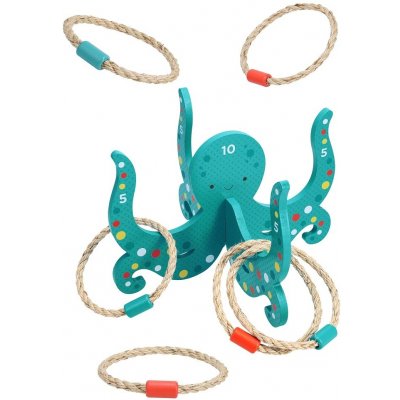 Petit Collage Házení kroužků Chobotnice – Zboží Mobilmania