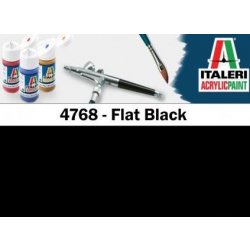 Italeri barva akryl 4768AP Flat Black 20ml