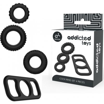 Addicted Toys Cock Ring Set 4 Pieces – Hledejceny.cz