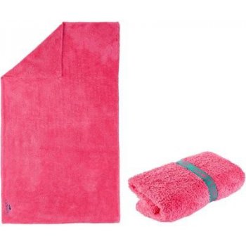 NABAIJI Rychleschnoucí ručník z mikrovlákna růžový dlouhý chlup velikost L  80x130 cm 90x30 cm od 199 Kč - Heureka.cz