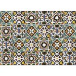 Crearreda samolepicí dekorace hliníkové do kuchyně za sporák Bellacasa zelené dlaždice 67210 Green Tiles (47 x 65 cm) – Zboží Dáma