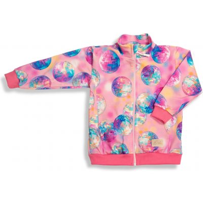 Esito mikina na zip Disko koule růžová – Hledejceny.cz