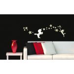 IMPOL TRADE VCS109 Samolepky na zeď jednorožec rozměr 50 x 70 cm – Zboží Dáma
