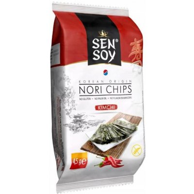 SEN SOY chipsy mořské řasy s příchutí kimchi 4,5 g – Sleviste.cz
