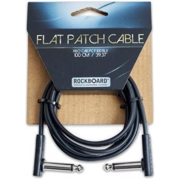 RockBoard Flat Patch Cable Černá 100 cm Lomený Lomený