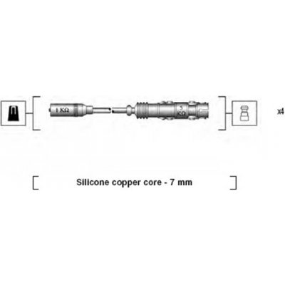 941175250764 MAGNETI MARELLI Sada kabelů pro zapalování – Zboží Mobilmania