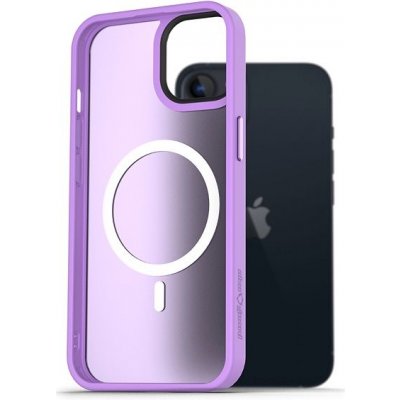 Pouzdro AlzaGuard Matte Case Compatible with MagSafe iPhone 13 světle fialové