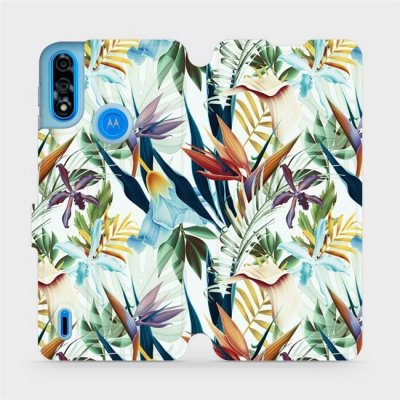 Pouzdro Mobiwear Flipové Motorola Moto E7 Power - M071P Flóra – Zbozi.Blesk.cz