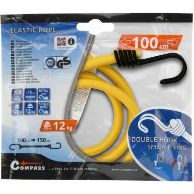 Compass Upínač pružný DOUBLE HOOK 10mm/100cm TÜV/GS – Zboží Mobilmania