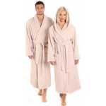 Župan Athena 3116 dlouhý župan s kapucí 8151 lískový oříšek světlý – Zboží Dáma