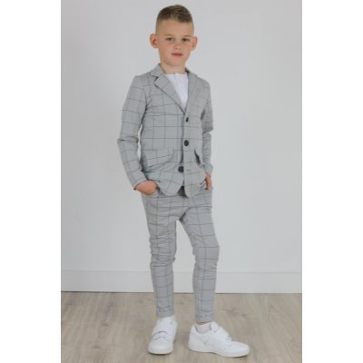 Kids Joy chlapecké sako z dresového materiálu šedé – Zboží Dáma