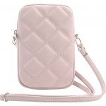 Guess PU Quilted 4G Metal Logo se Zipem růžové – Zboží Živě