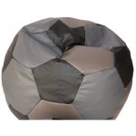 Fitmania Tříbarevný Fotbalový MÍČ XXL vzor 32 ŠEDO BÉŽOVO ČERNÁ – Sleviste.cz